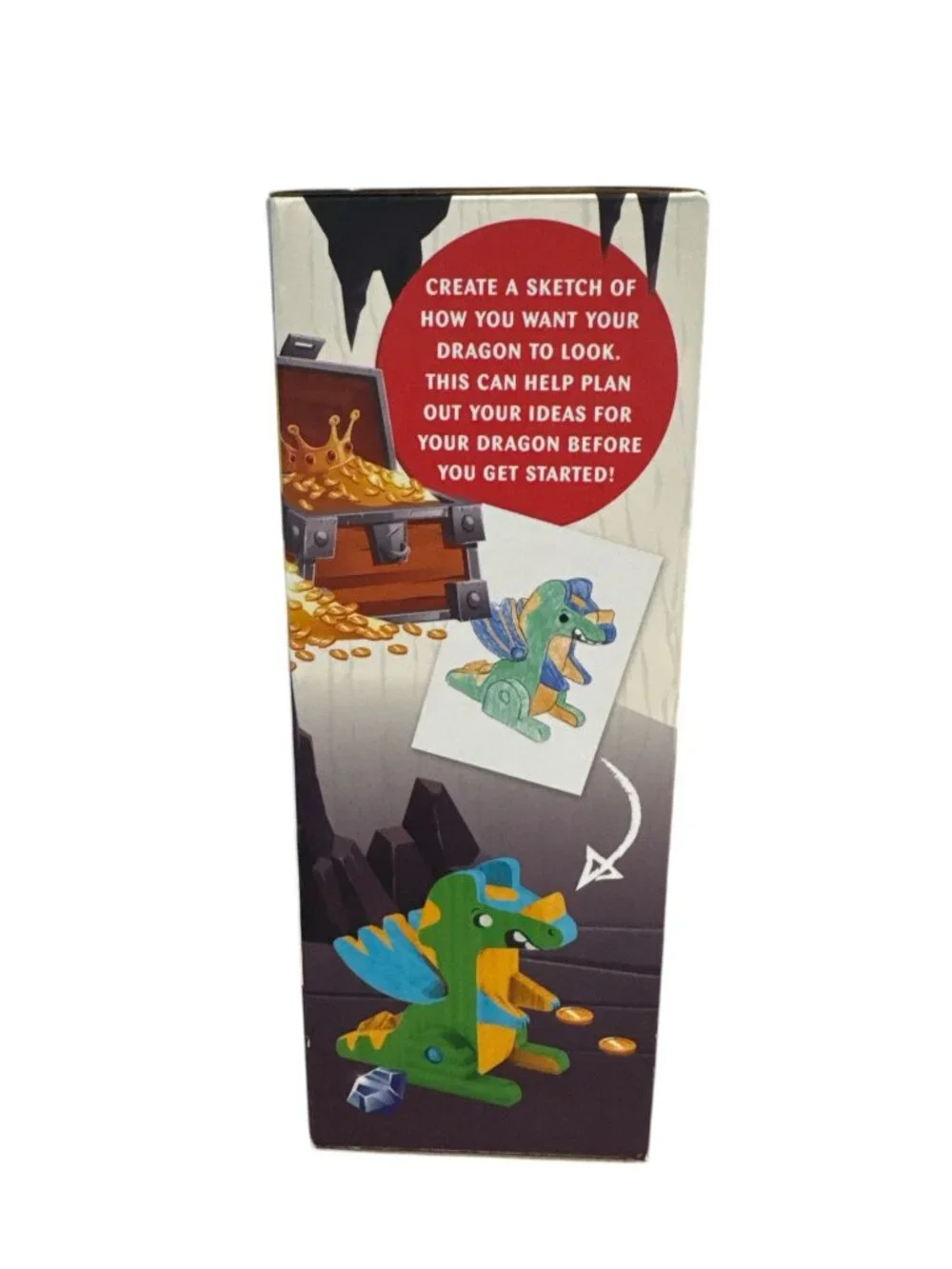 Woodshop Paint Your Own Wooden Dragon Kit With Acrylic Paints & Brush For Ages 5